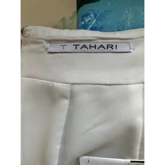 T Tahari Blue Green Black Pencil Skirt From Bloomingdale's sz 4 NWT orig. $98 - Picture 8 of 10